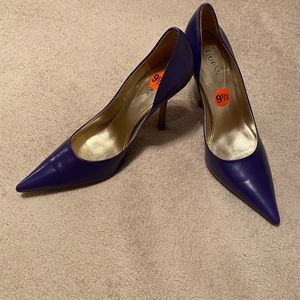 GUESS by MARCIANO Leather Blue Pumps- 9.5